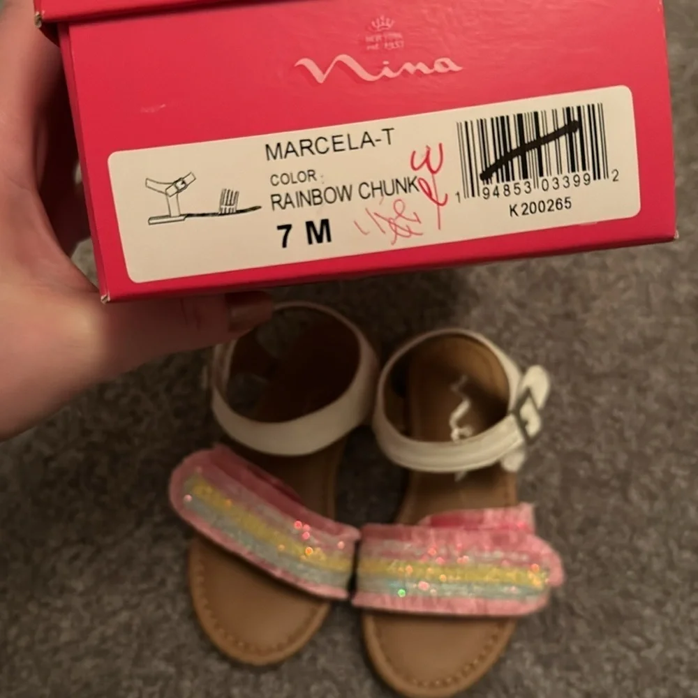 Nina Marcela Rainbow Chunk Sandals